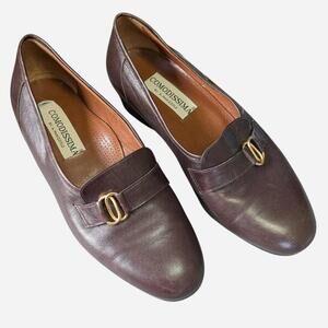1970s Comodissima Italian Leather Loafer Oxblood Vintage 8